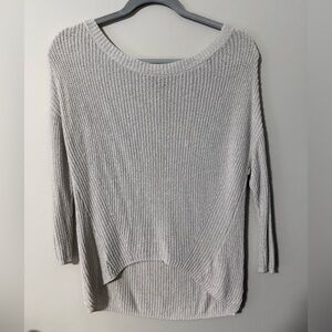 Light Gray Express Sweater with cutouts